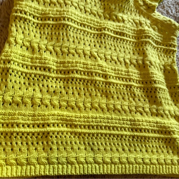 Vintage Yellow Knit Top By Scoop Size S/CH - Picture 2 of 8